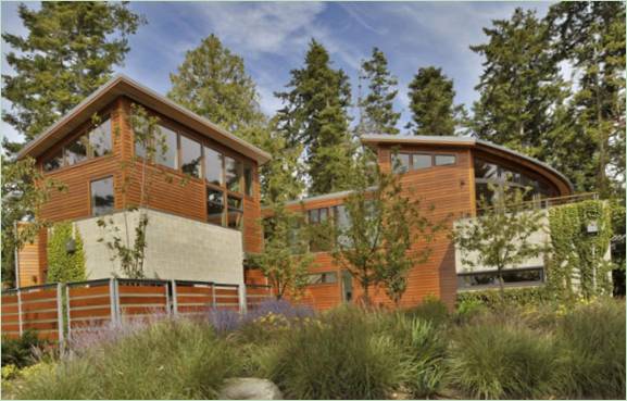 La enorme, robusta y segura residencia Sunset Point del estudio David Vandervort Architects de Seattle