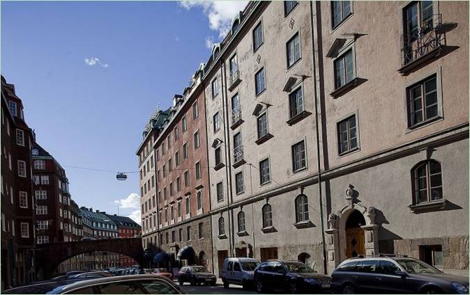 Fachada de un ático en Estocolmo