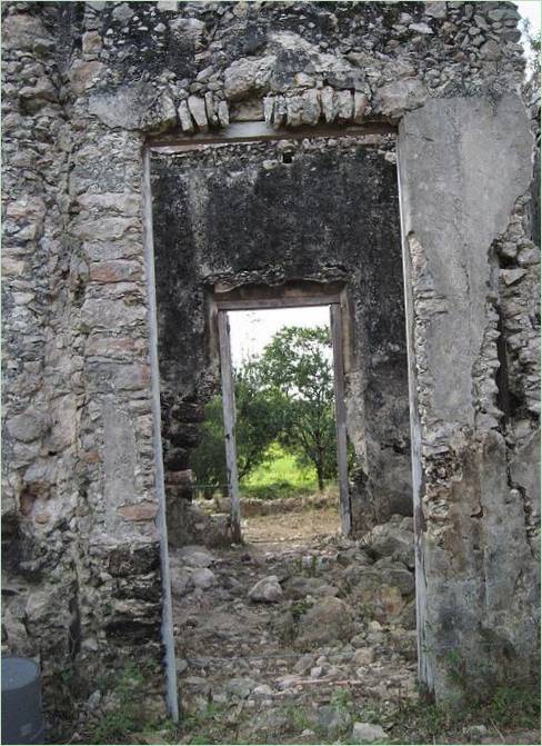 Los antiguos edificios de la Hacienda Villa Bacoc en México