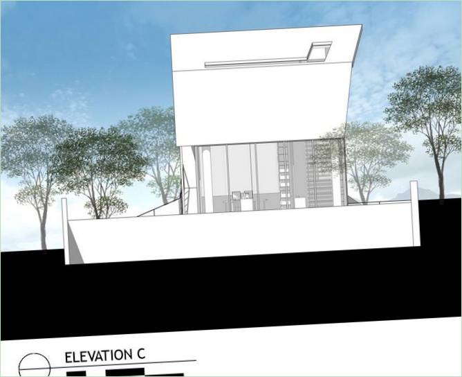 Plano de la residencia OOI House de Czarl Architects