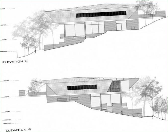 Plano de la residencia en 22 Olive Road