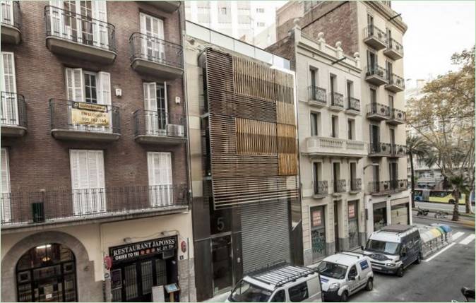 Balcón cerrado de las Viviendas en Barcelona casa de pueblo en España
