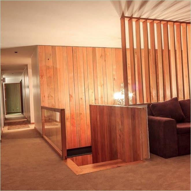 Molduras de madera en una casa