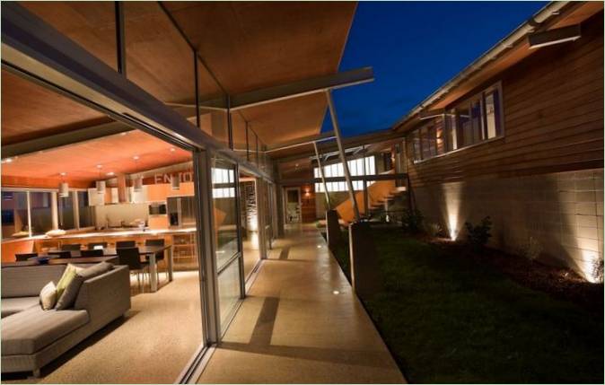 Diseño de la casa de campo Foothills House en Nueva Zelanda