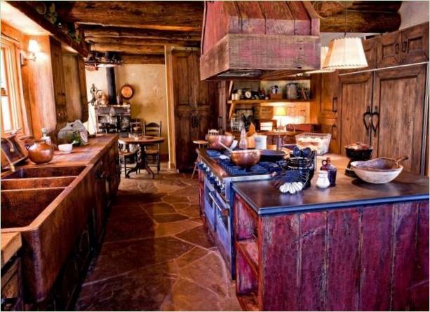 Interior de la cocina de Castlewood Manor