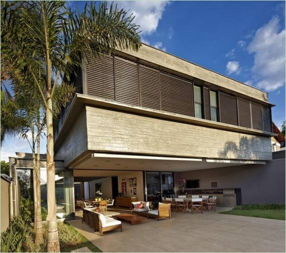 Diseño de casa de campo junto al lago Casa Linhares Dias en Brasil