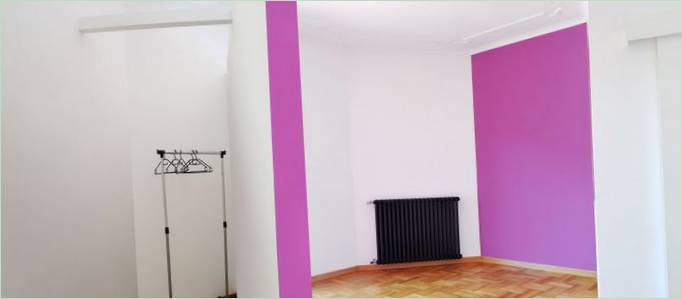 Interiorismo de un piso en colores vivos