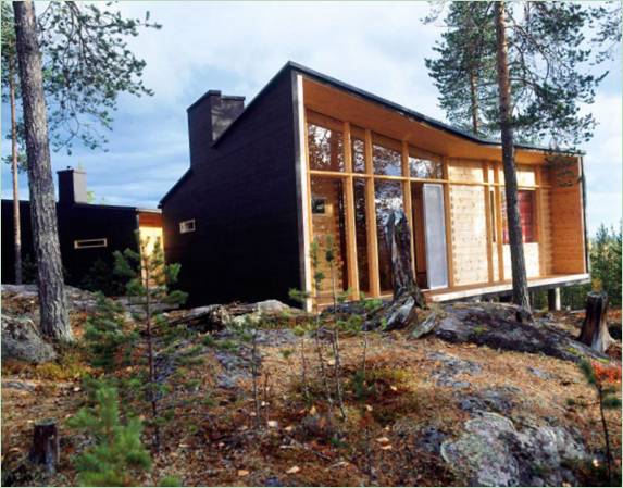 Creativa y moderna Villa Valtanen en la remota y fría Laponia