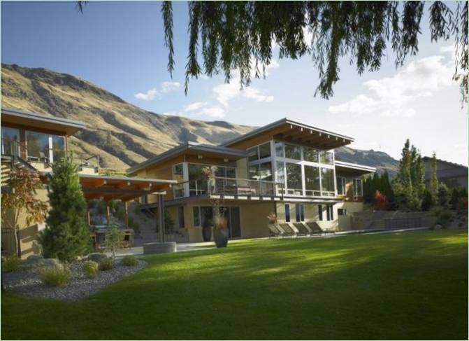 El diseño de River House para una casa de campo íntima en Washington