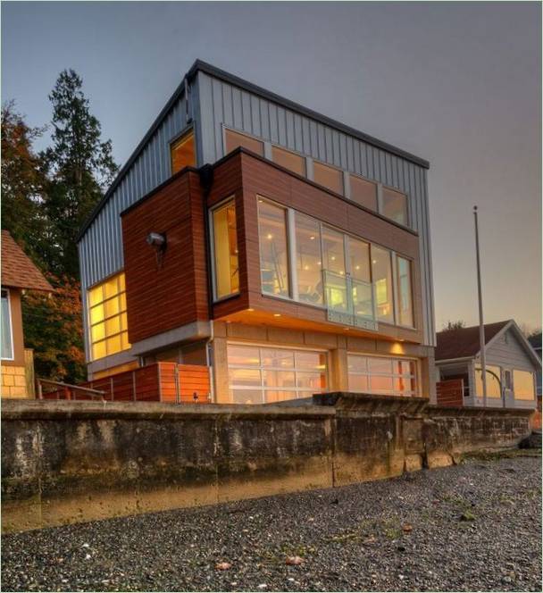 Diseño de The Tsunami House por Designs Northwest Architects en Camano Island