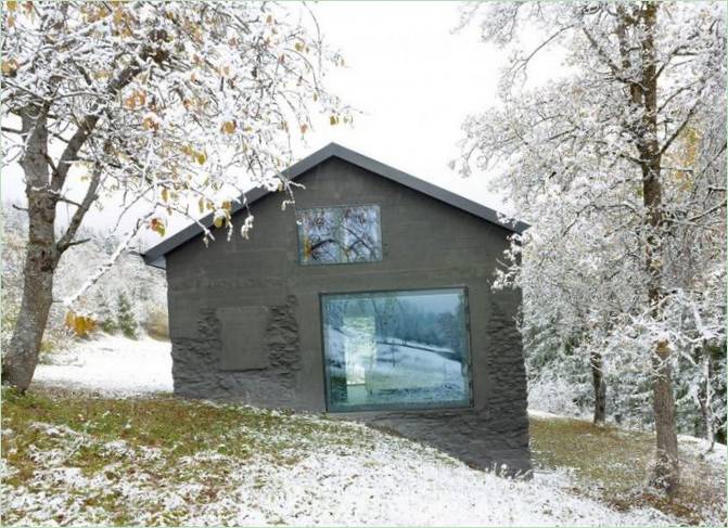 Diseño de una casa de campo en Suiza