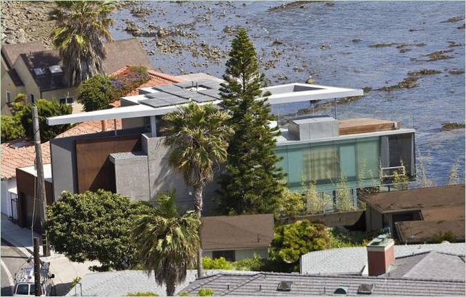 Casa californiana con vistas al mar